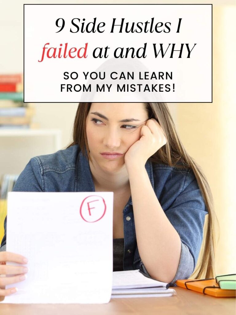 9 side hustles I failed at and why.